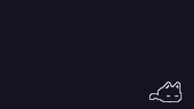 Minimalist Dark Pixel Art Cat Wallpaper HD 4K Aesthetic Background