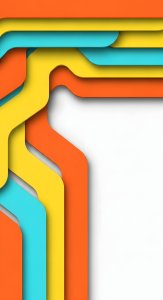 Colorful Abstract Geometric Layers Aesthetic Wallpaper HD 4K for Smartphone