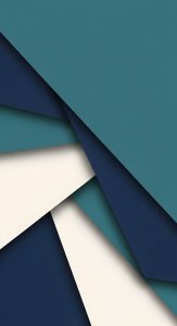 Aesthetic Teal and Blue Abstract Geometric Material Design Wallpaper HD 4K