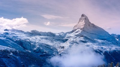 Majestic Matterhorn Mountain Wallpaper HD 4K - Aesthetic Winter Peaks