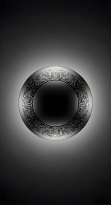 Futuristic Sci-Fi Ring Wallpaper HD 4K - Aesthetic Minimalist Tech Design