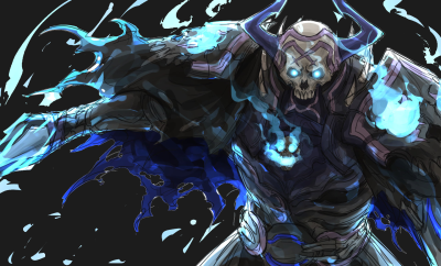 Cool Skeletal Knight Assassin Wallpaper HD 4K Dark Aesthetic Art