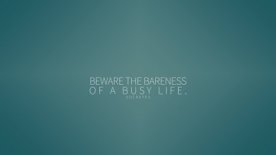 Minimalist Socrates Quote Wallpaper HD 4K - Aesthetic Teal Background