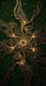 AI Technology Meets Nature Aesthetic Wallpaper HD 4K for Mobile