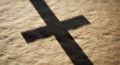Aesthetic Cross Shadow Wallpaper HD 4K - Minimalist Spiritual Background