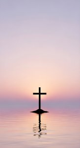 Aesthetic Christian Cross Sunset Wallpaper HD 4K Spiritual Background
