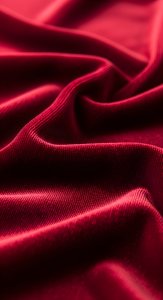 Elegant Red Velvet Fabric Wallpaper HD 4K - Aesthetic Luxury Texture