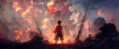 One Piece Luffy Epic Anime Wallpaper HD 4K - Aesthetic Pirate King Art