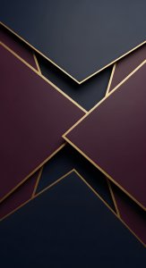 Abstract Geometric Wallpaper HD 4K - Aesthetic Dark Blue & Gold Luxury Background