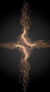 Abstract Tech Circuit Board Wallpaper HD 4K - Glowing Digital Aesthetic