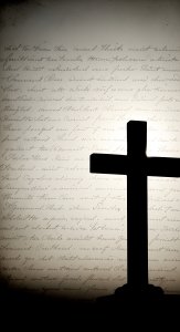 Christian Cross Silhouette Aesthetic Wallpaper HD 4K Spiritual Background