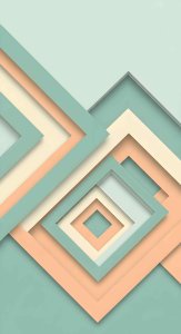 Abstract Geometric Pastel Wallpaper HD 4K - Aesthetic Minimalist 3D Layers