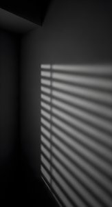 Minimalist Blind Shadows Aesthetic Wallpaper HD 4K Black and White