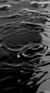 Aesthetic Black Liquid Ripples Wallpaper HD 4K - Cool Dark Abstract Background