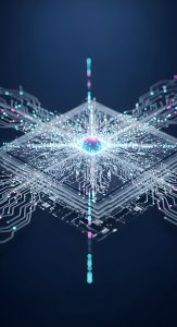 Futuristic AI Processor HD 4K Wallpaper - Aesthetic Tech Circuitry