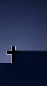 Aesthetic Minimalist Cross Wallpaper HD 4K - Dark Religious Background