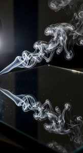 Abstract White Smoke Reflection Aesthetic Wallpaper HD 4K for Mobile