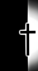 Aesthetic Christian Cross Wallpaper HD 4K - Minimalist Black and White Design