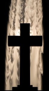 Dramatic Silhouette Cross Wallpaper HD 4K Aesthetic Spiritual Background