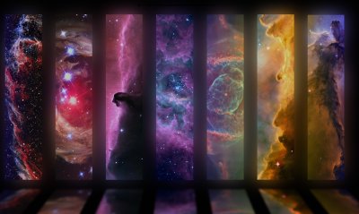 Seven Wonders of the Universe: Aesthetic Space Nebula Wallpaper HD 4K