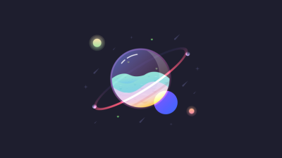 Aesthetic Space Planet Wallpaper HD 4K - Cool Minimalist Cosmic Art