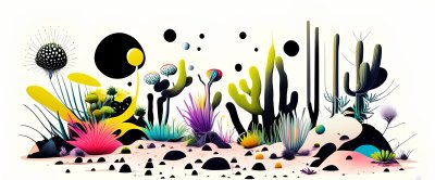 Cool Aesthetic Abstract Surreal Desert Landscape Wallpaper HD 4K