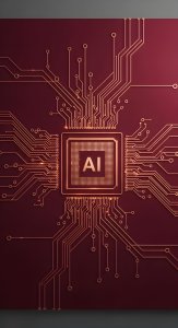 AI Chip Circuit Board Wallpaper HD 4K - Aesthetic Tech Background