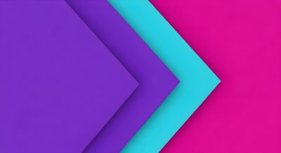 Abstract Geometric Layers Wallpaper HD 4K - Purple and Teal Aesthetic