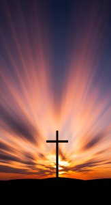 Beautiful Christian Cross Wallpaper HD 4K - Aesthetic Spiritual Sunset
