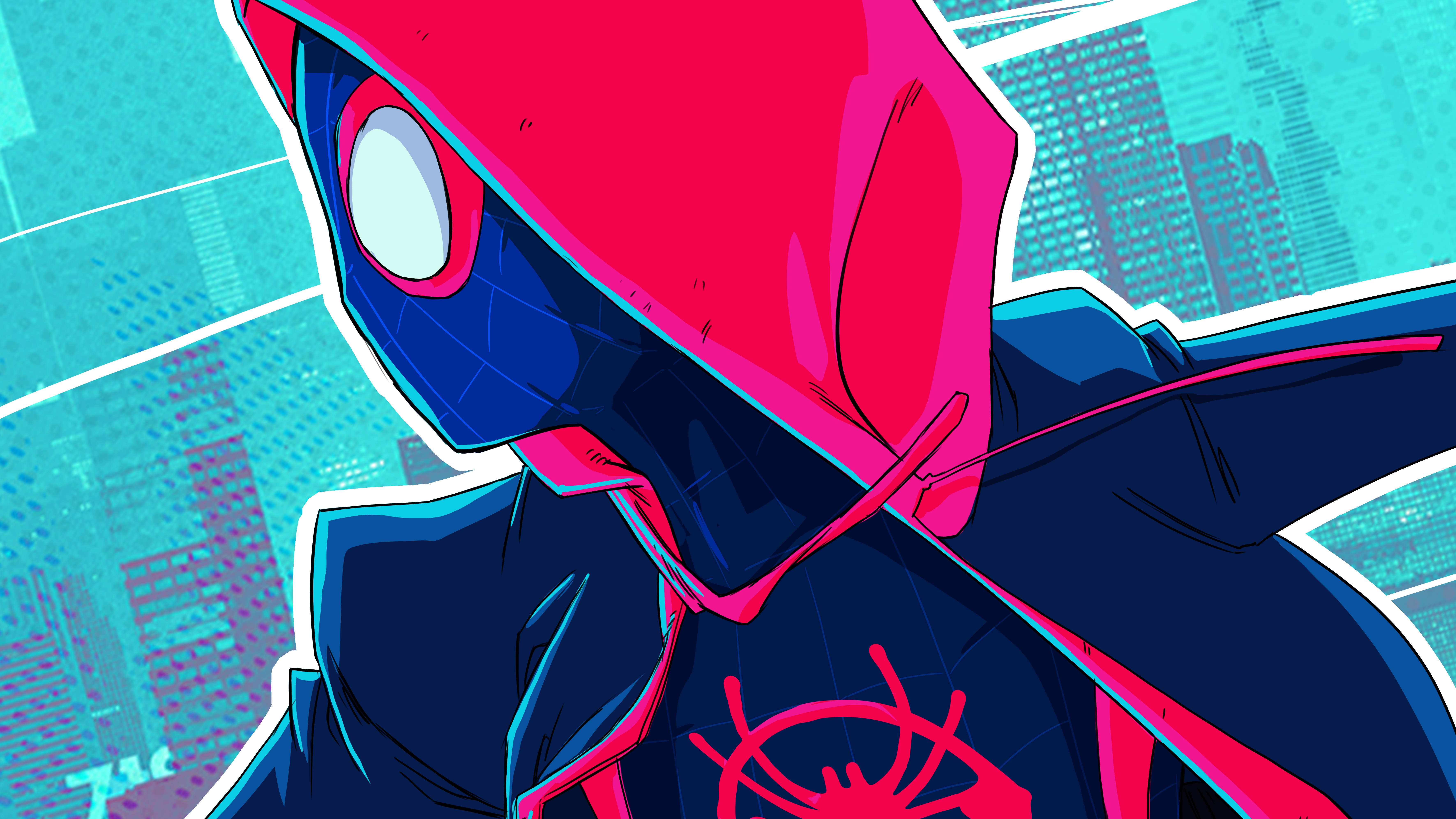 Cool Miles Morales Spider-Man Aesthetic Wallpaper HD 4K for Desktop
