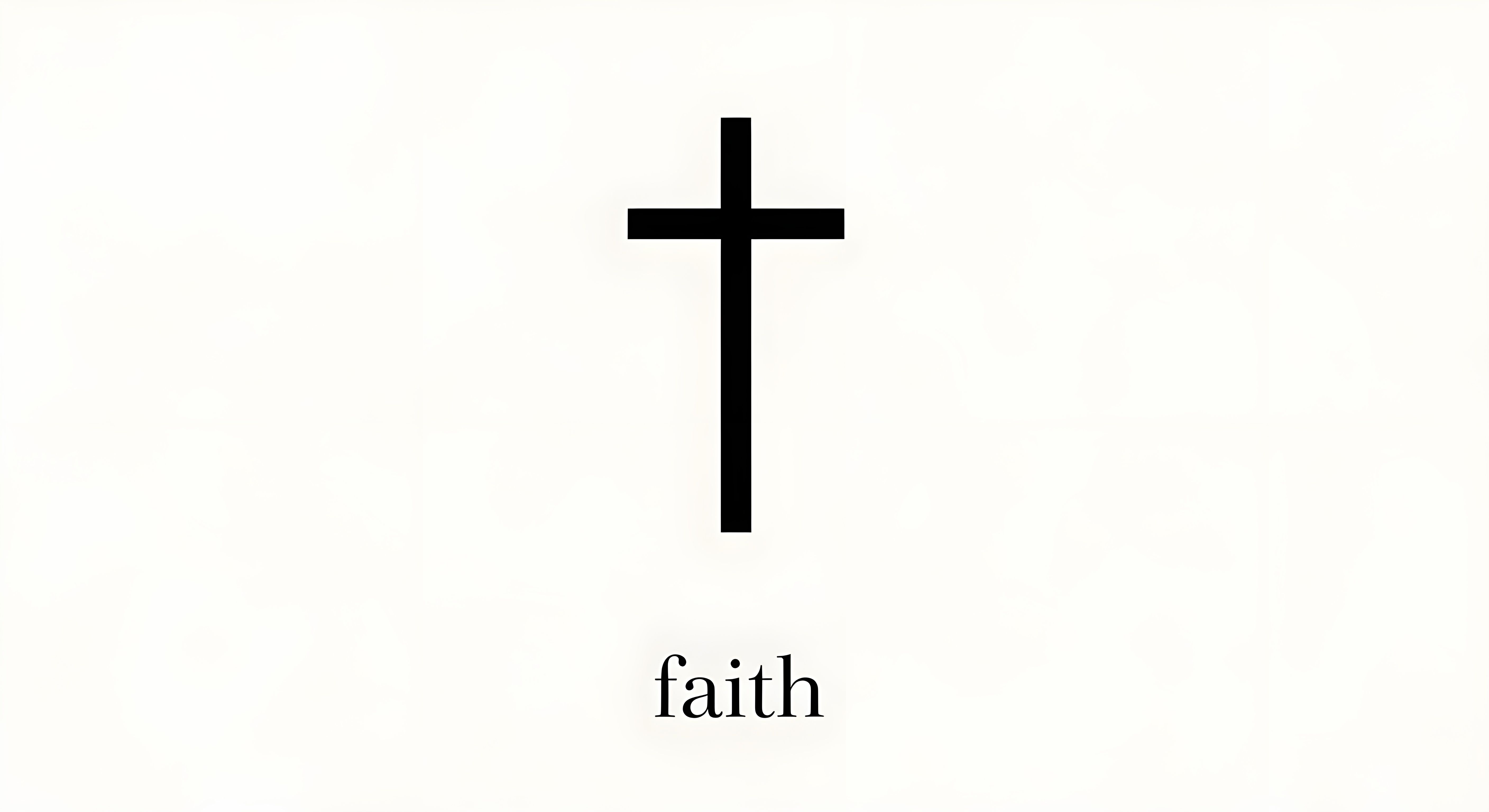 Faith Cross Minimalist Christian Wallpaper HD 4K Aesthetic White