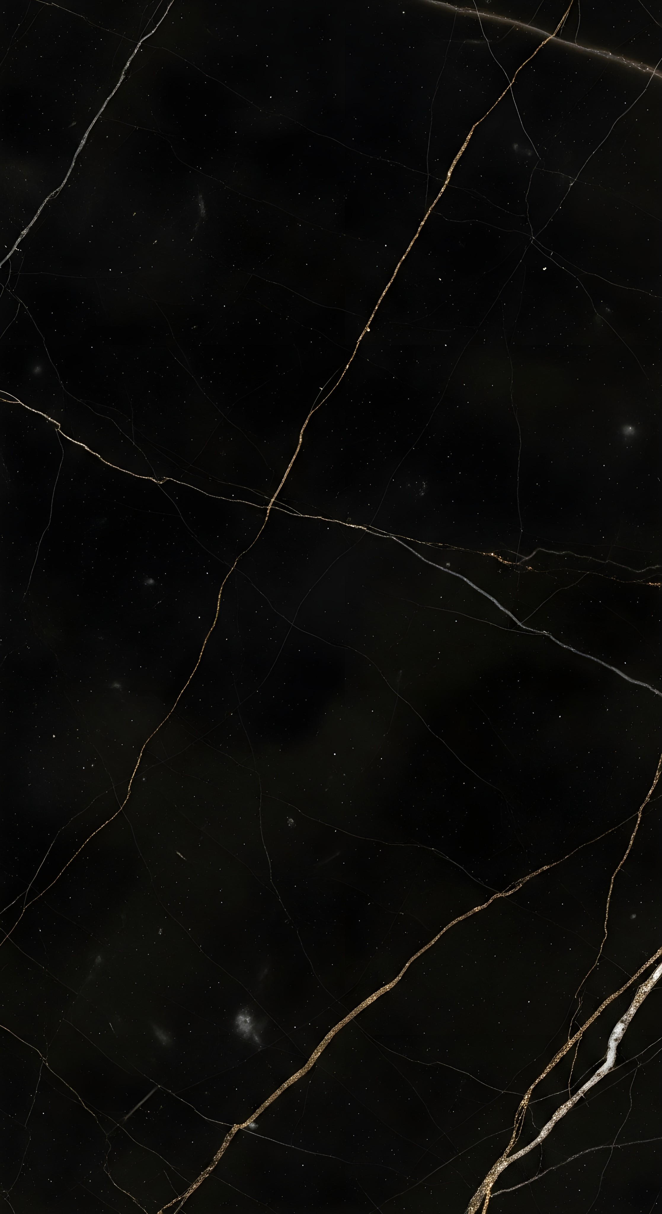 Aesthetic Black Marble with Gold Veins Wallpaper HD 4K Cool Background