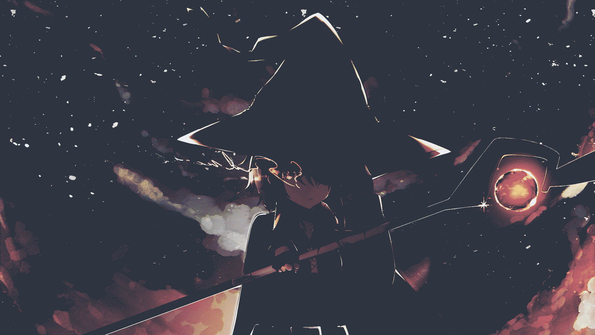 Megumin Silhouette Anime Wallpaper HD 4K - Cool Aesthetic Witch Art