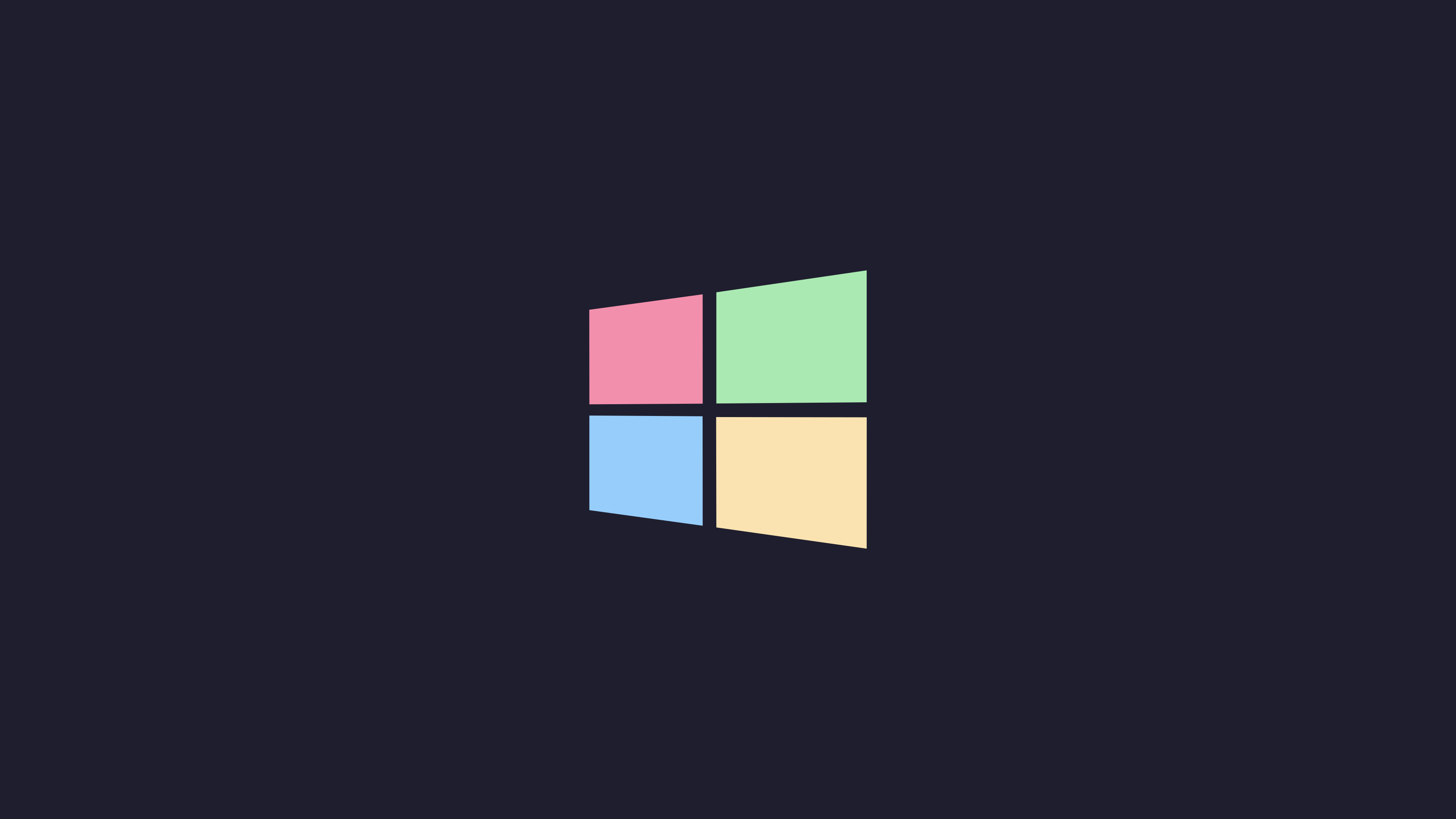Minimalist Windows Logo Aesthetic Wallpaper HD 4K Dark Background
