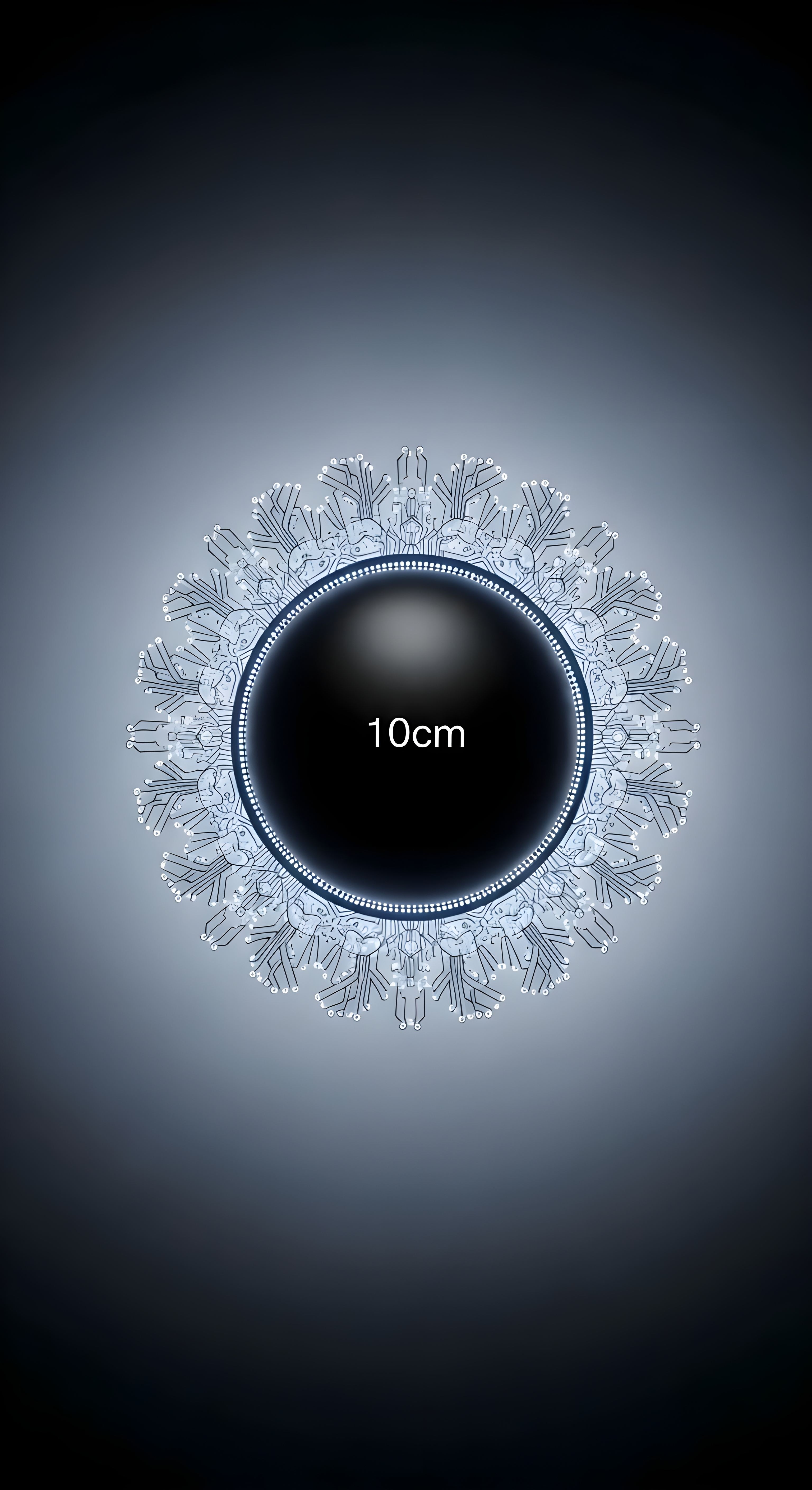 Tech Mandala Sphere Wallpaper HD 4K Aesthetic Dark Circuit Design