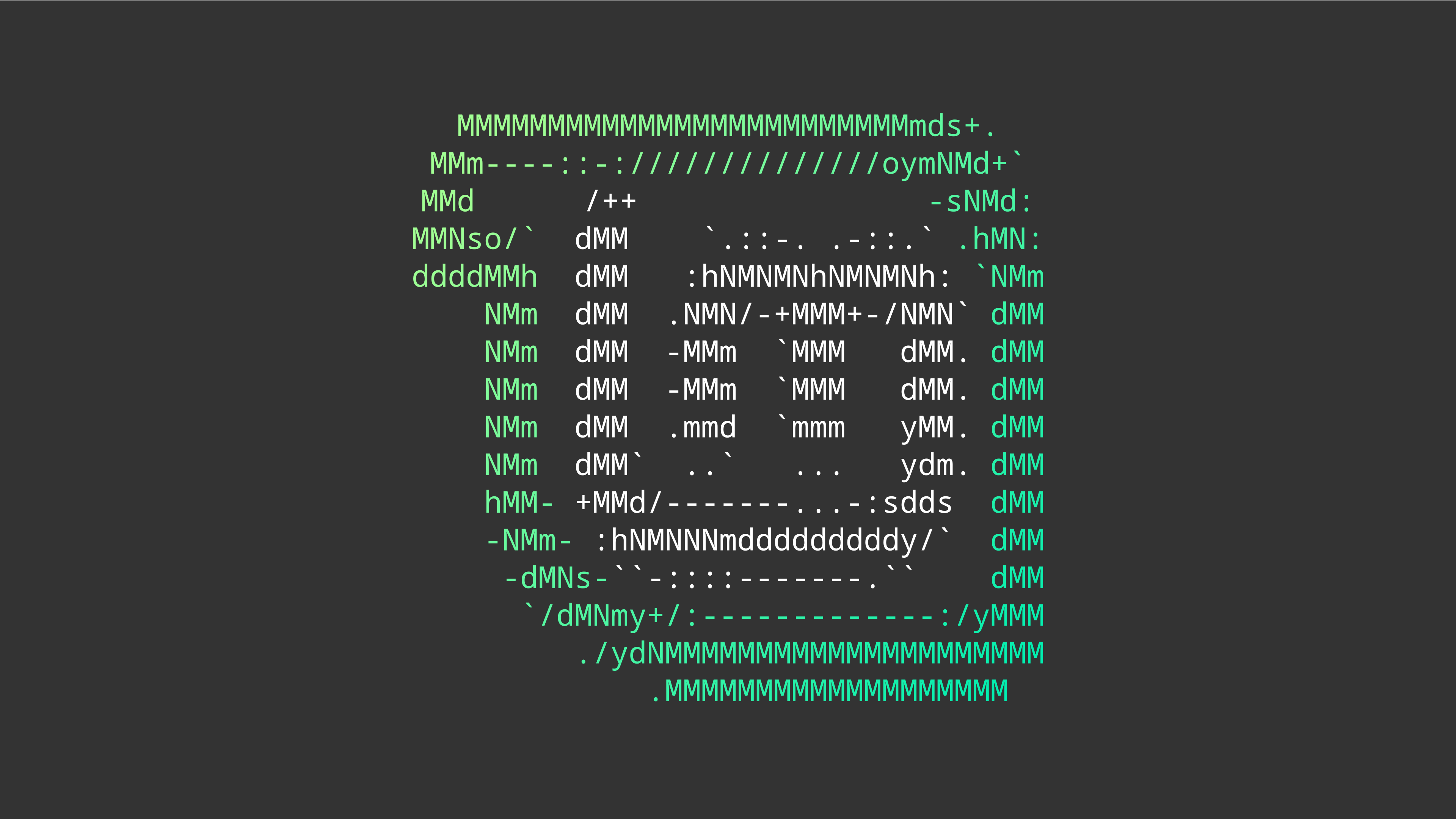 Cool Retro Green ASCII Art Terminal Wallpaper HD 4K Aesthetic