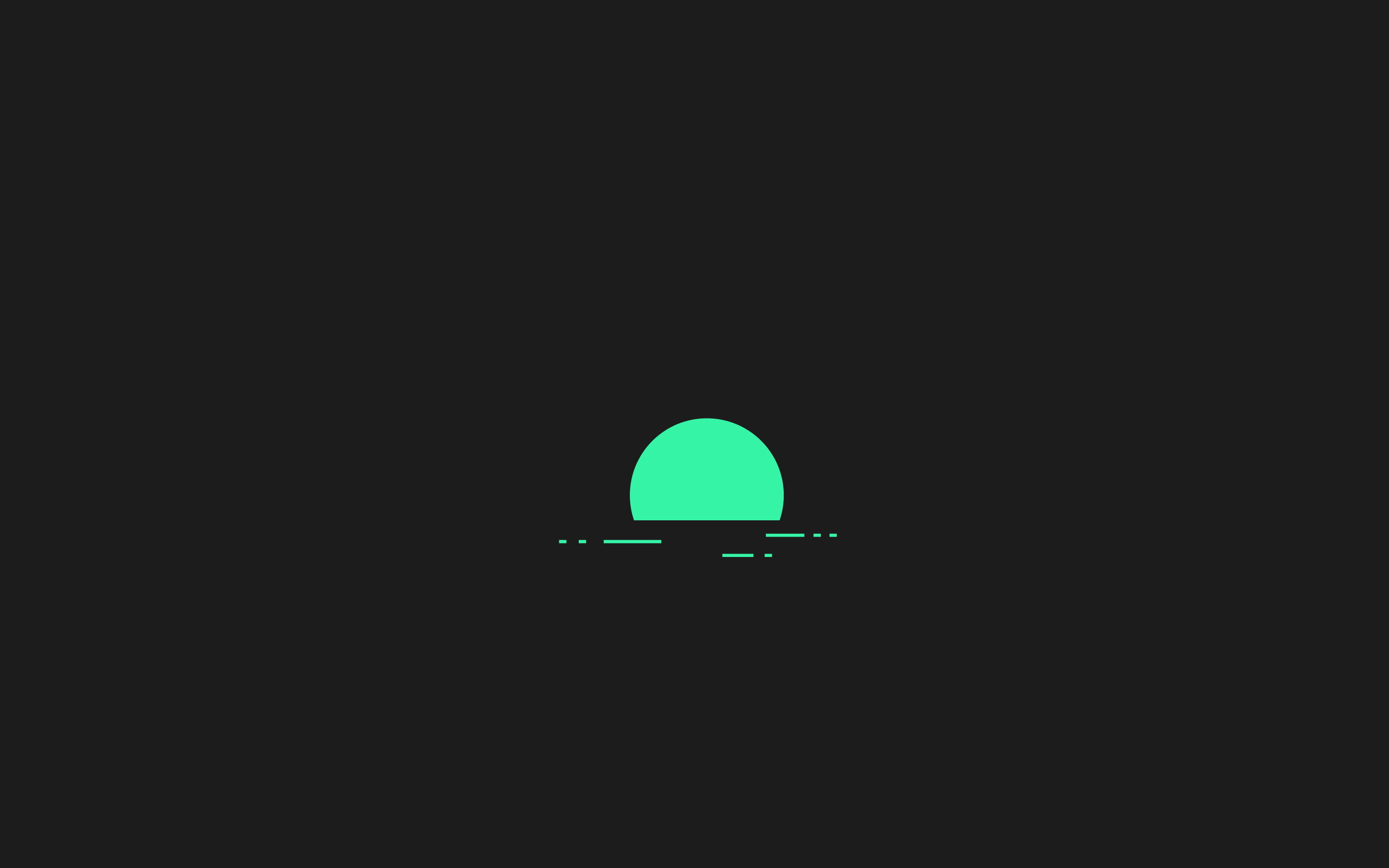 Minimalist Aesthetic Sunset Wallpaper HD 4K - Dark Mode Vector Art