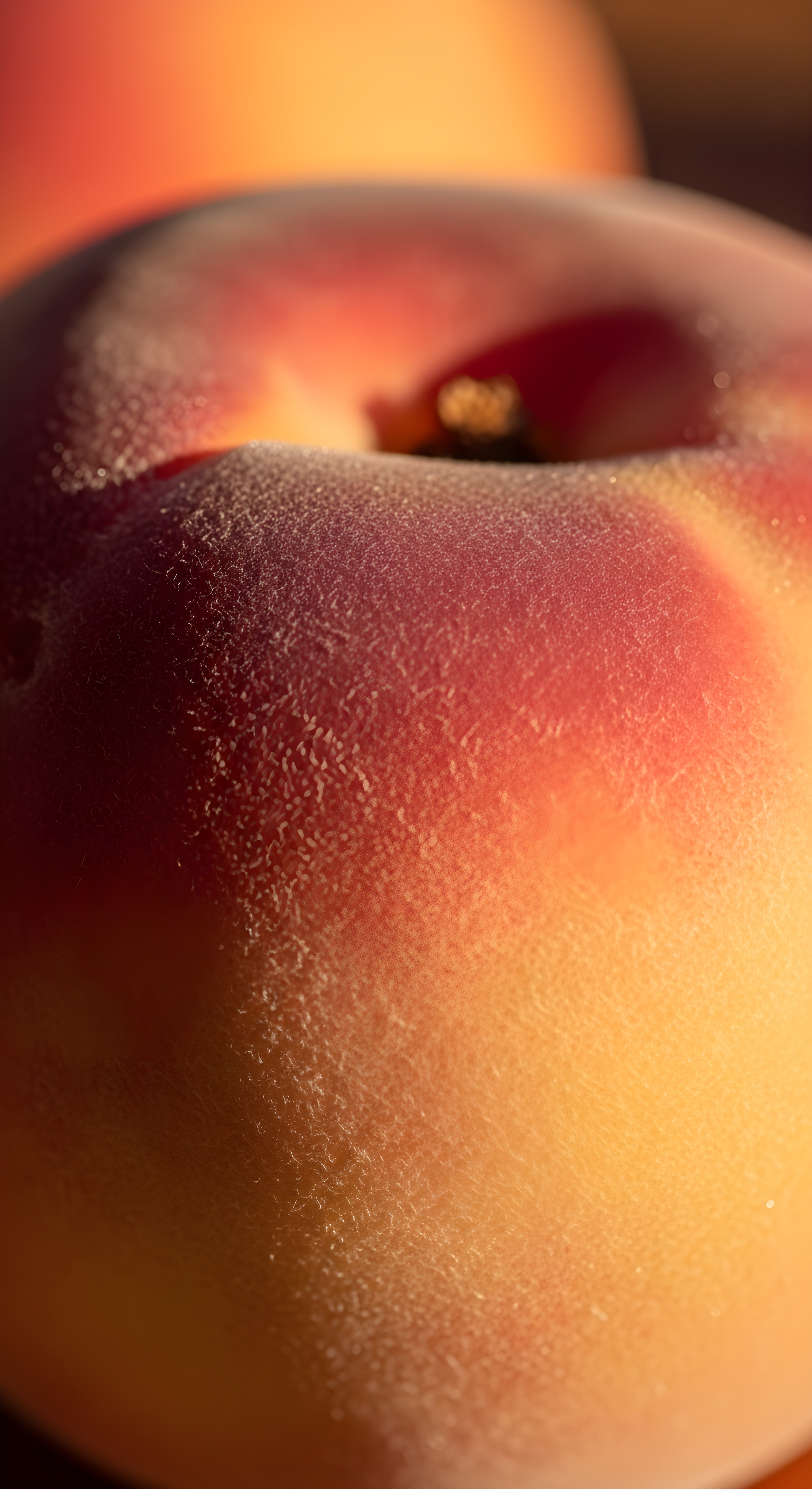 Aesthetic Macro Peach Wallpaper HD 4K - Warm Nature Background