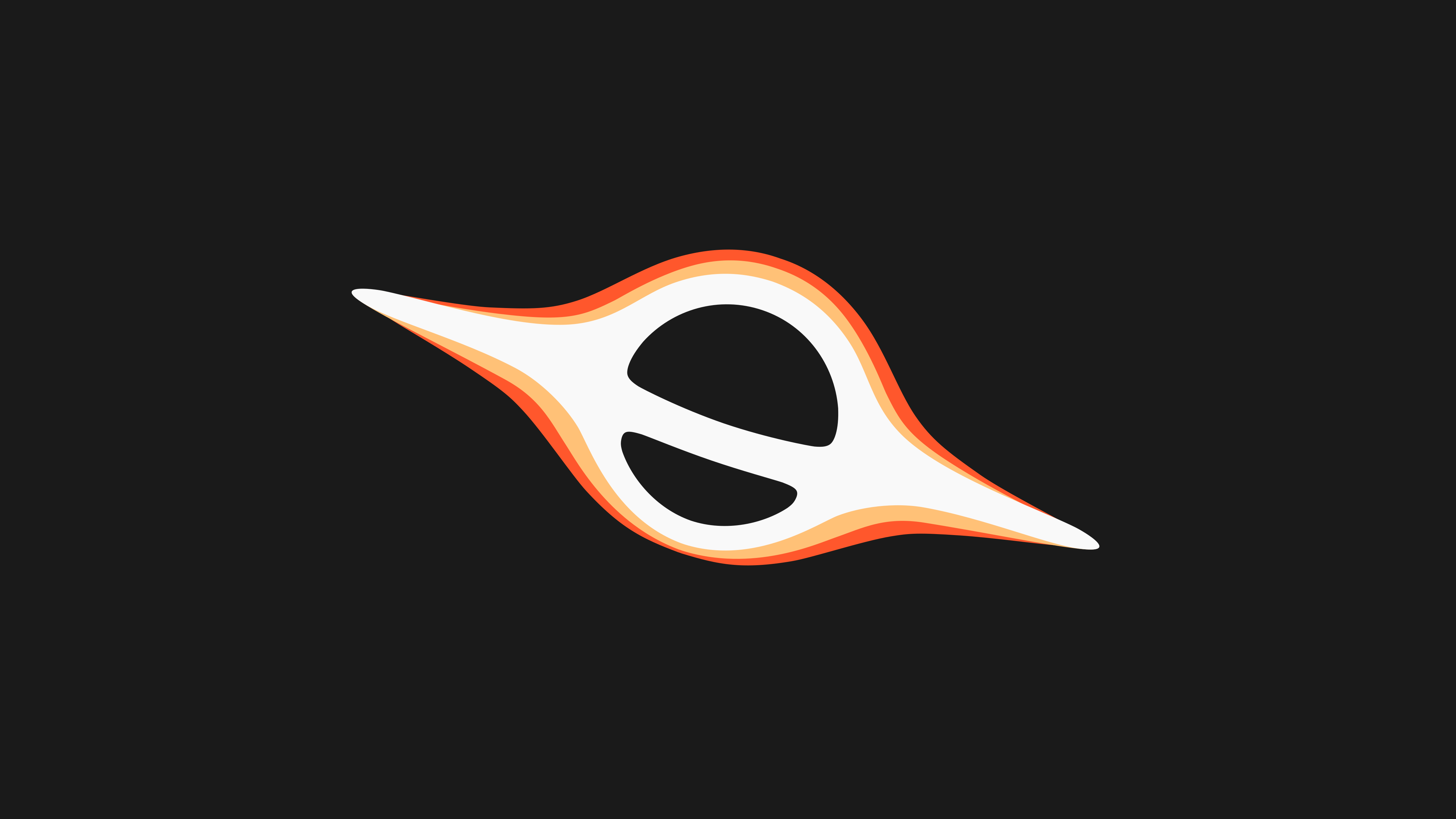 Minimalist Black Hole Wallpaper HD 4K - Cool Aesthetic Space Art