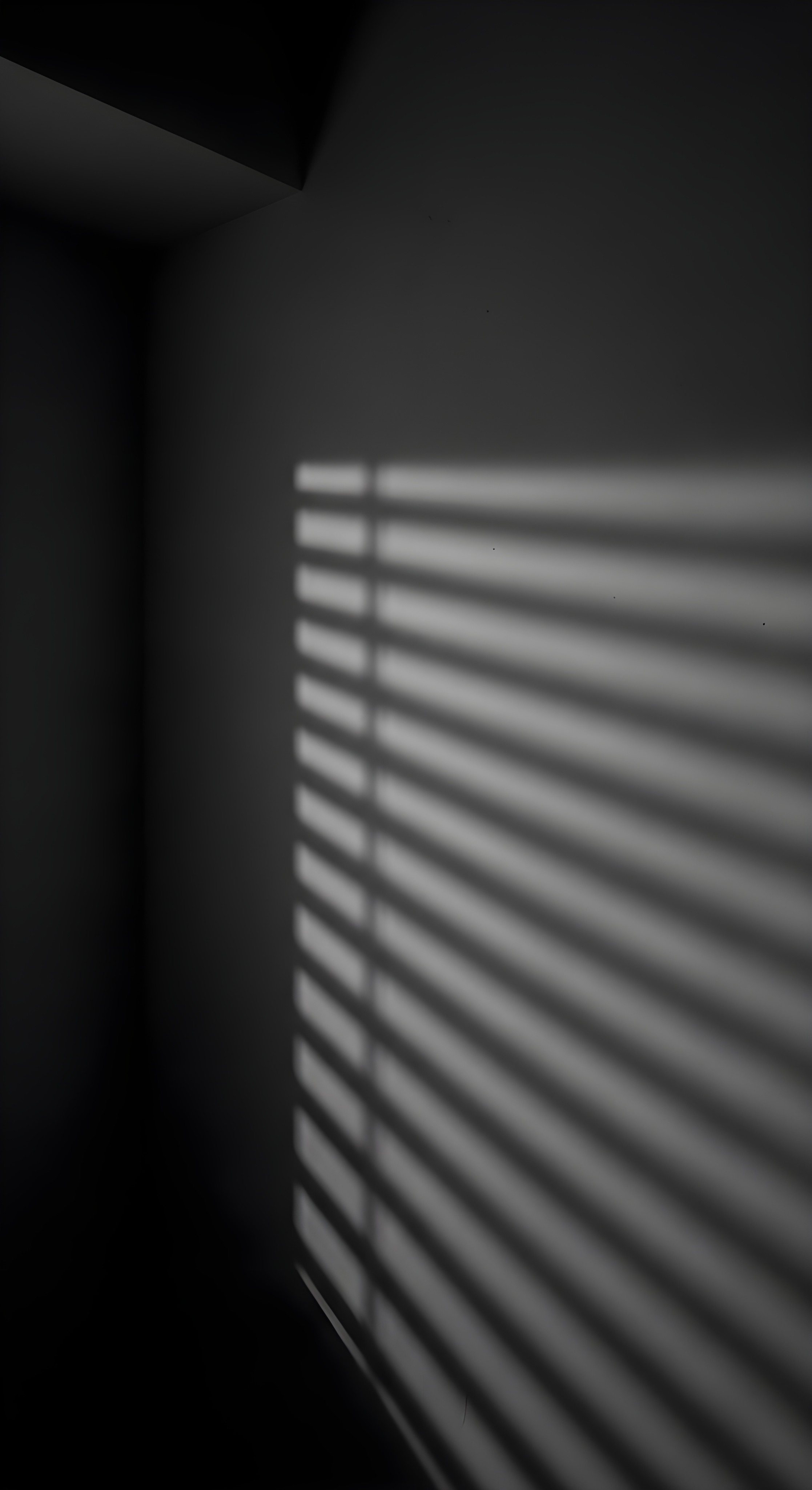 Minimalist Blind Shadows Aesthetic Wallpaper HD 4K Black and White