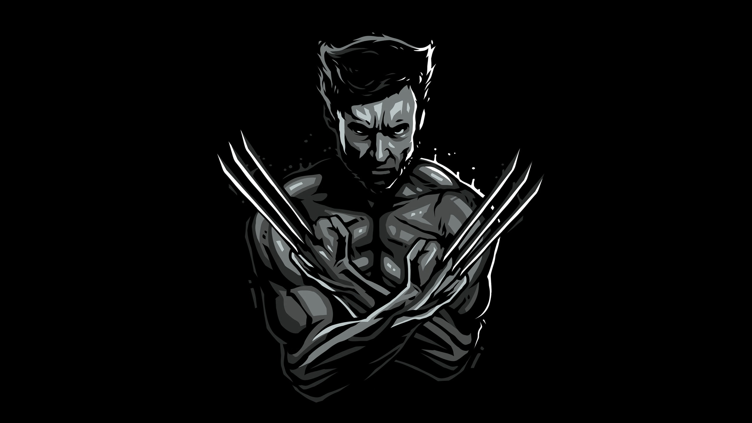 Cool Wolverine Marvel Wallpaper HD 4K - Aesthetic Minimalist Logan Art