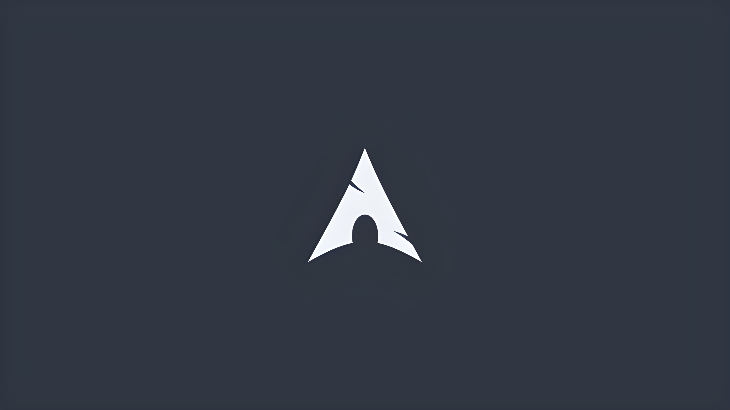 Arch Linux Minimalist Aesthetic Wallpaper HD 4K - Dark Tech Background