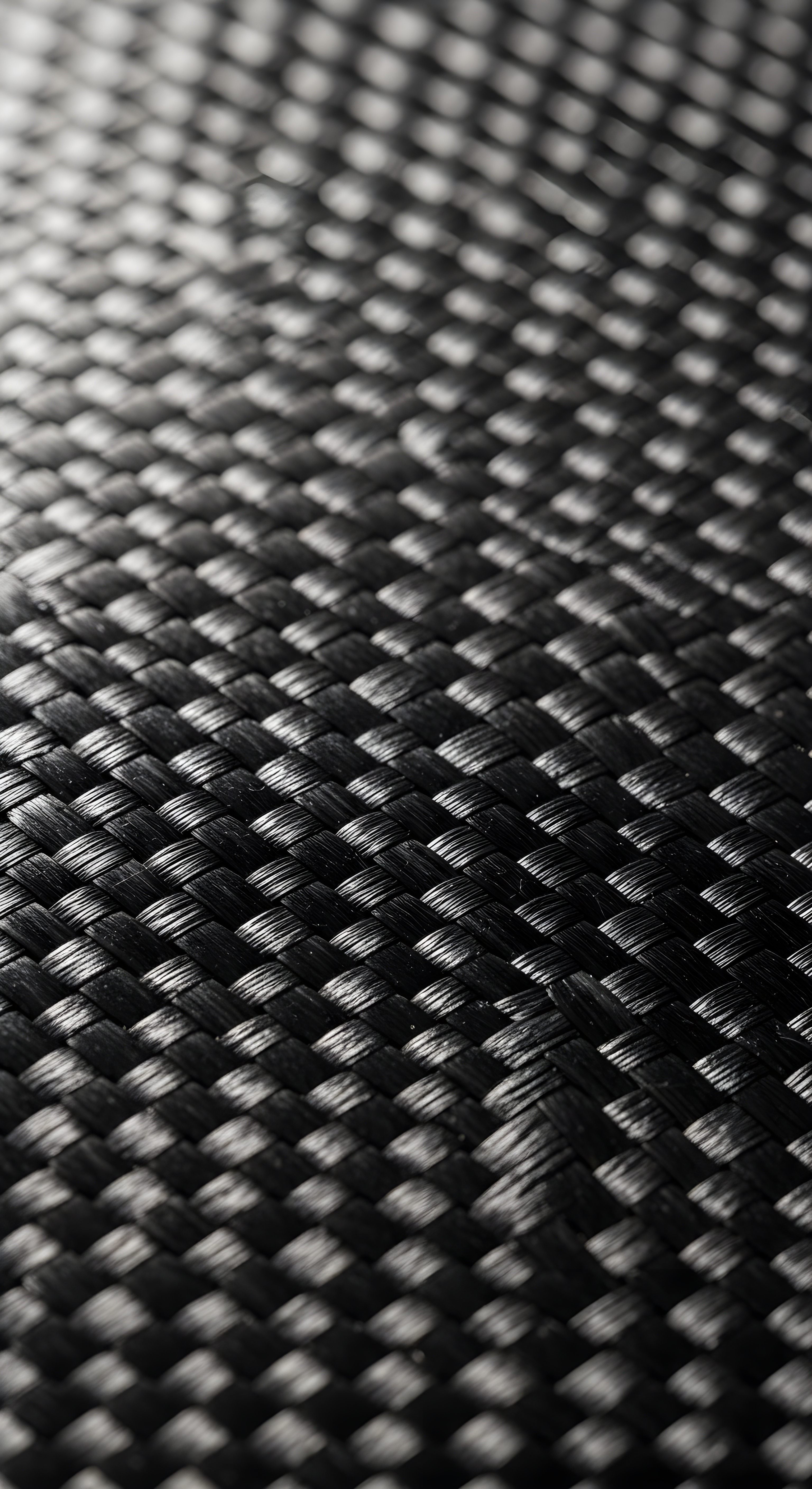 Black Woven Texture Wallpaper HD 4K - Sleek Dark Aesthetic Background