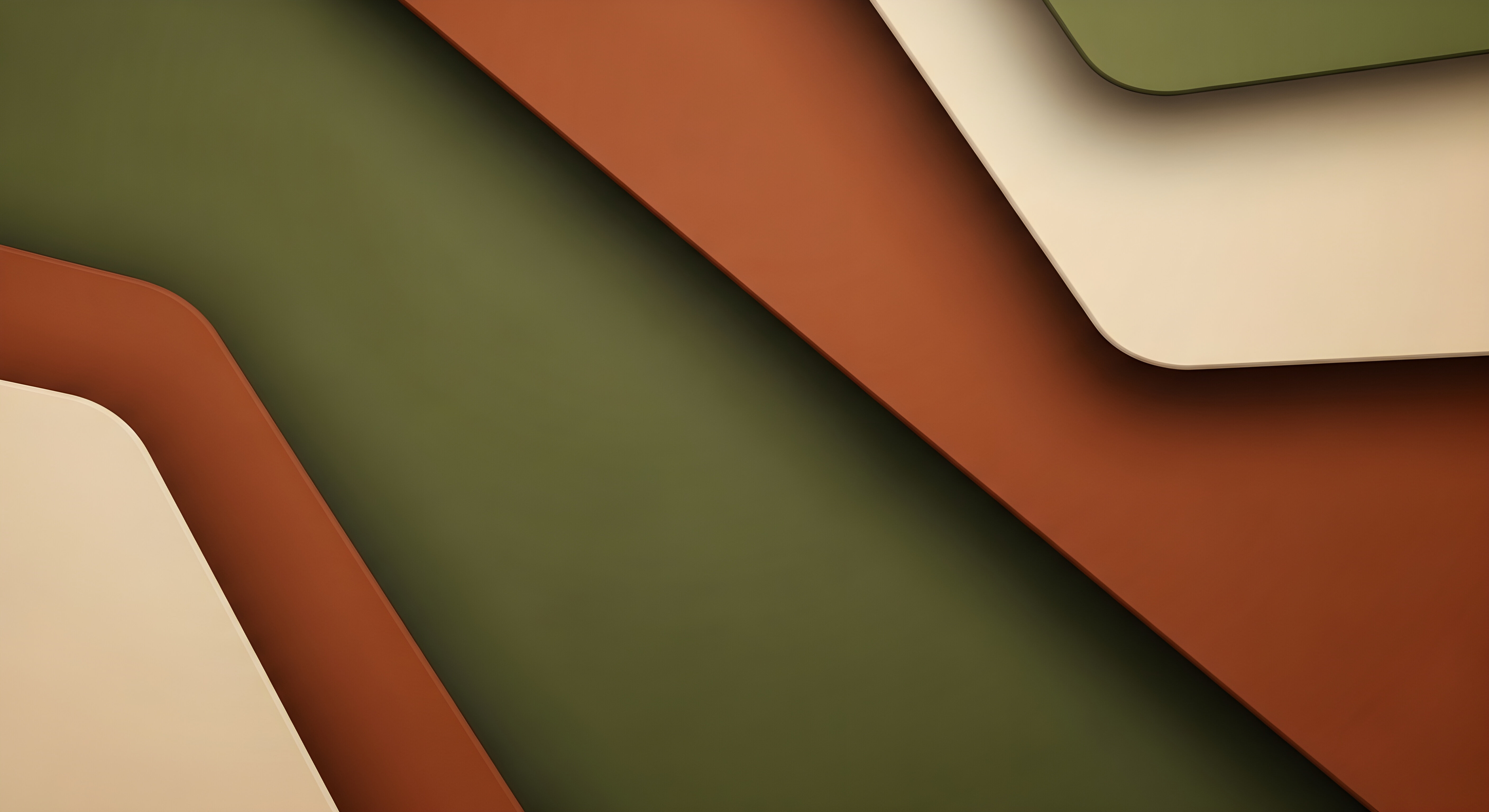 Aesthetic Abstract Geometric Wallpaper 4K - Earthy Tones Material Design