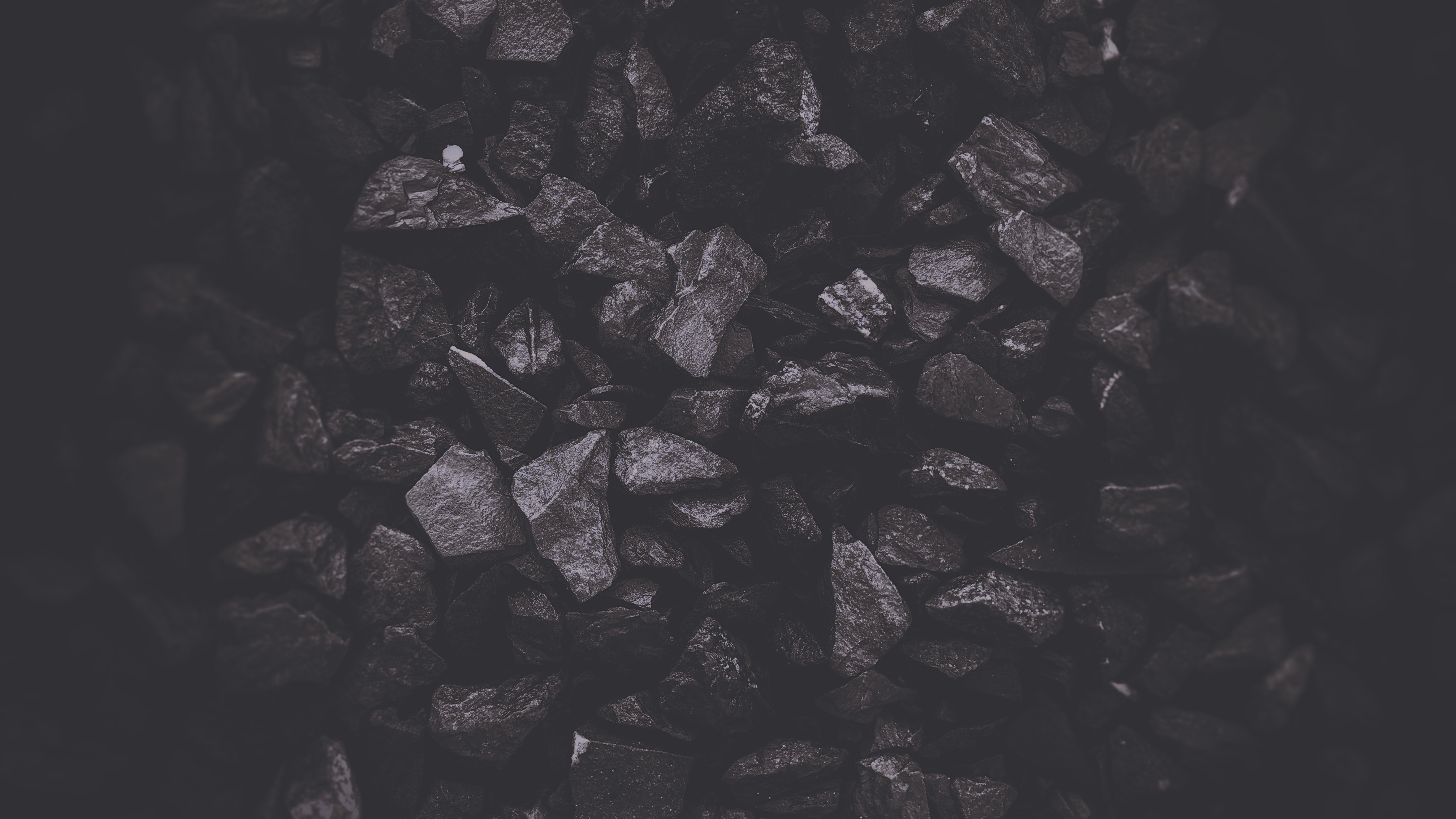 Dark Aesthetic Coal Texture Wallpaper HD 4K - Minimalist Black Background
